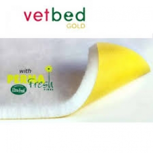 vetbed gold 75x100 cm wit